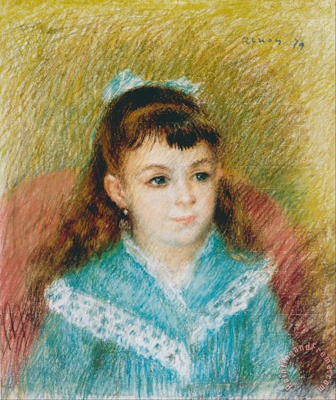 Portrait of a Young Girl (elisabeth Maitre), 1879 painting - Pierre Auguste Renoir Portrait of a Young Girl (elisabeth Maitre), 1879 Art Print