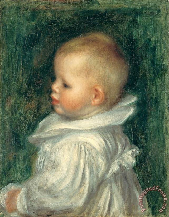 Portrait of Claude Renoir painting - Pierre Auguste Renoir Portrait of Claude Renoir Art Print