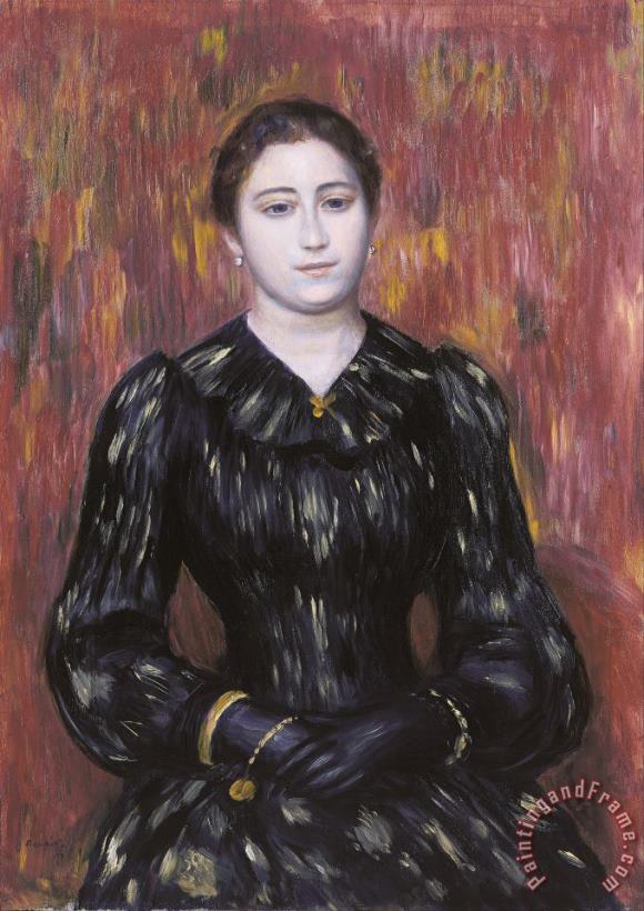 Portrait of Mme. Paulin painting - Pierre Auguste Renoir Portrait of Mme. Paulin Art Print