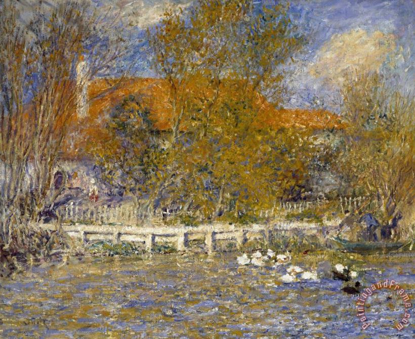 The Duck Pond painting - Pierre Auguste Renoir The Duck Pond Art Print