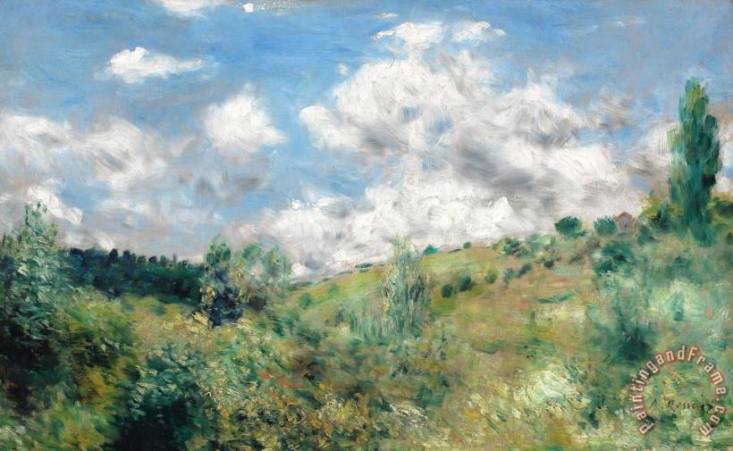 The Gust of Wind painting - Pierre Auguste Renoir The Gust of Wind Art Print