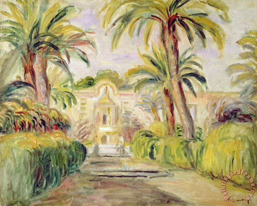 The Palm Trees painting - Pierre Auguste Renoir The Palm Trees Art Print