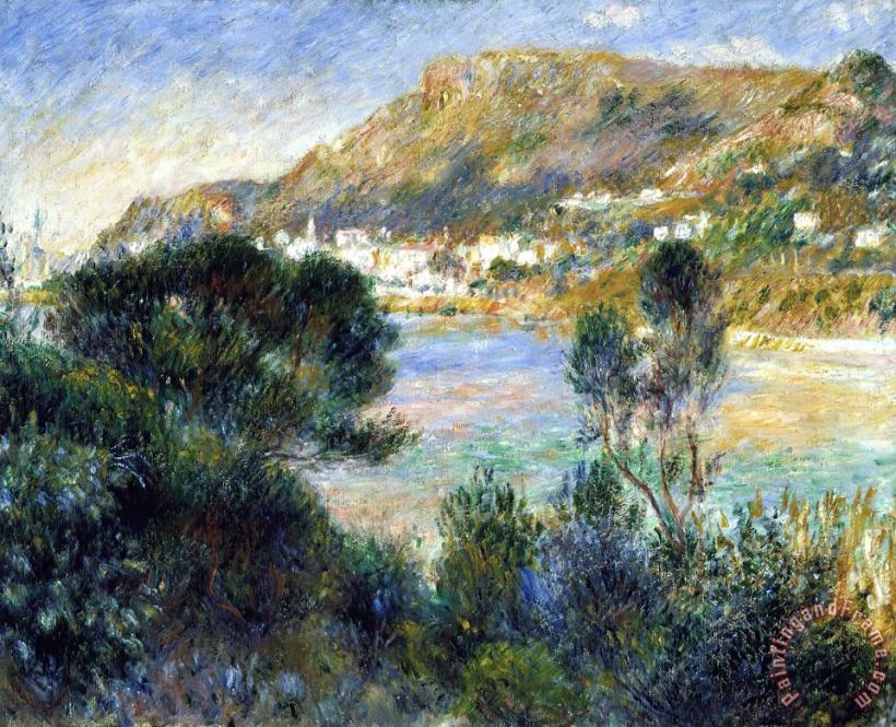 View From Cap Martin of Monte Carlo painting - Pierre Auguste Renoir View From Cap Martin of Monte Carlo Art Print