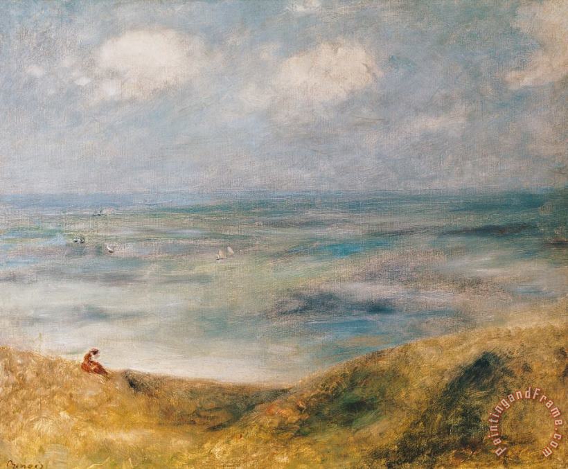 View of the Sea Guernsey painting - Pierre Auguste Renoir View of the Sea Guernsey Art Print
