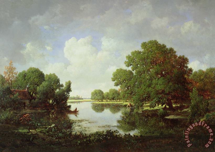 Pierre Etienne Theodore Rousseau Early Summer Afternoon Art Painting
