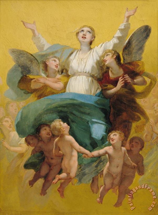 Pierre Paul Prudhon The Assumption of the Virgin Art Painting