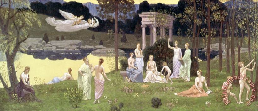 Pierre Puvis de Chavannes The Sacred Wood Cherished by the Arts and the Muses Art Print