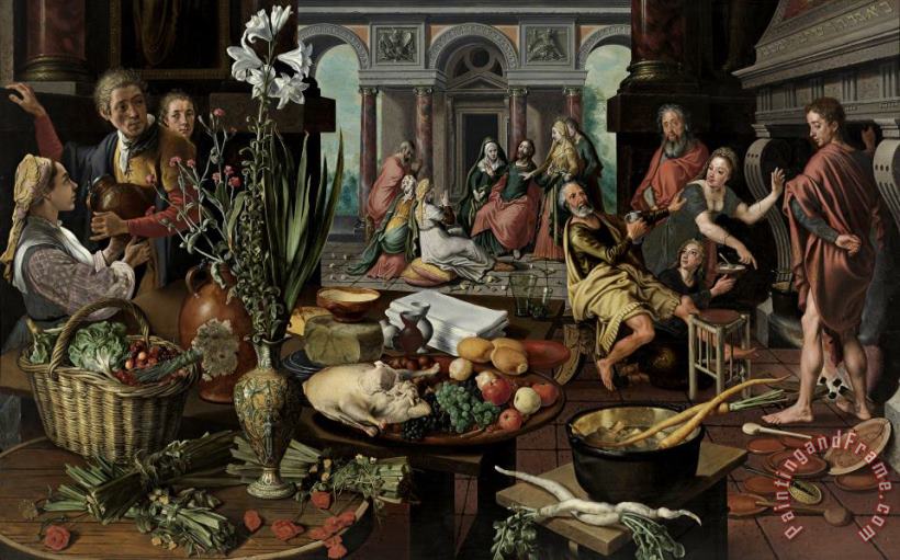 Pieter Aertsen Christ in The House of Martha And Mary Art Print