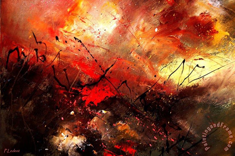 Abstract 100202 painting - Pol Ledent Abstract 100202 Art Print