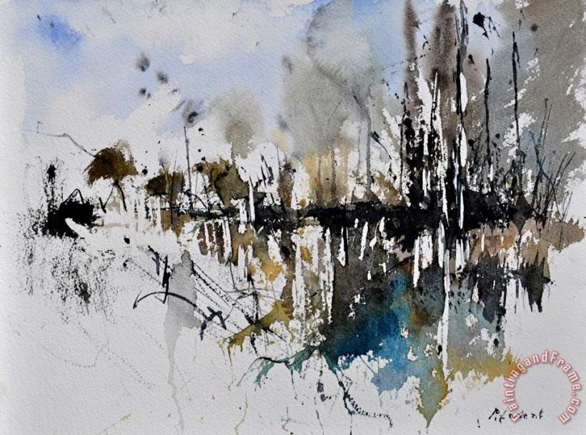 Pol Ledent Abstract Watercolor 012130 painting - Abstract Watercolor