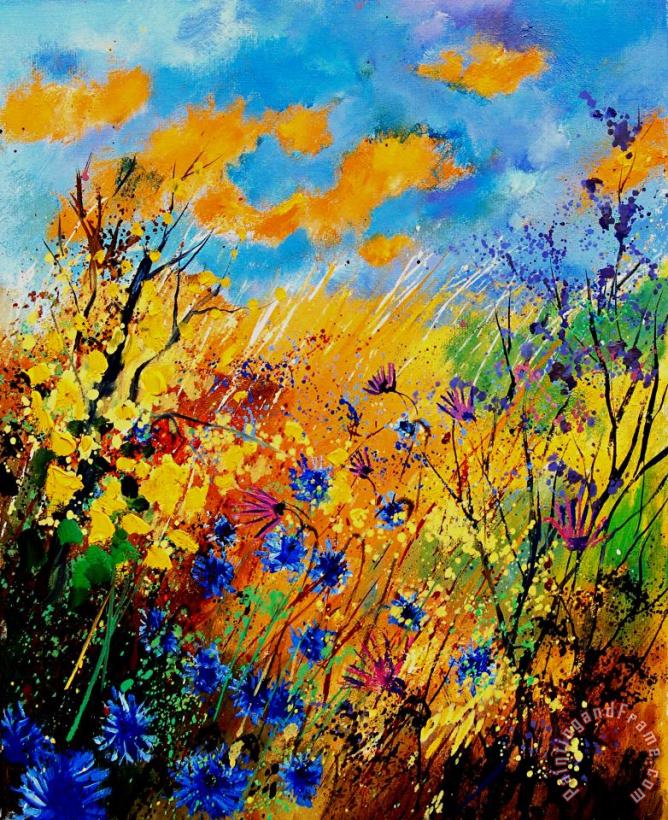 Pol Ledent Blue cornflowers 450408 Art Painting
