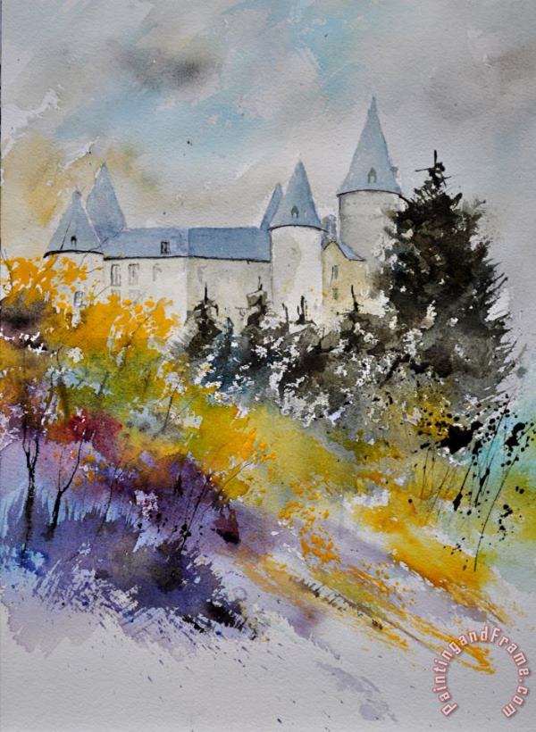Pol Ledent Castle of Veves Belgium Art Painting