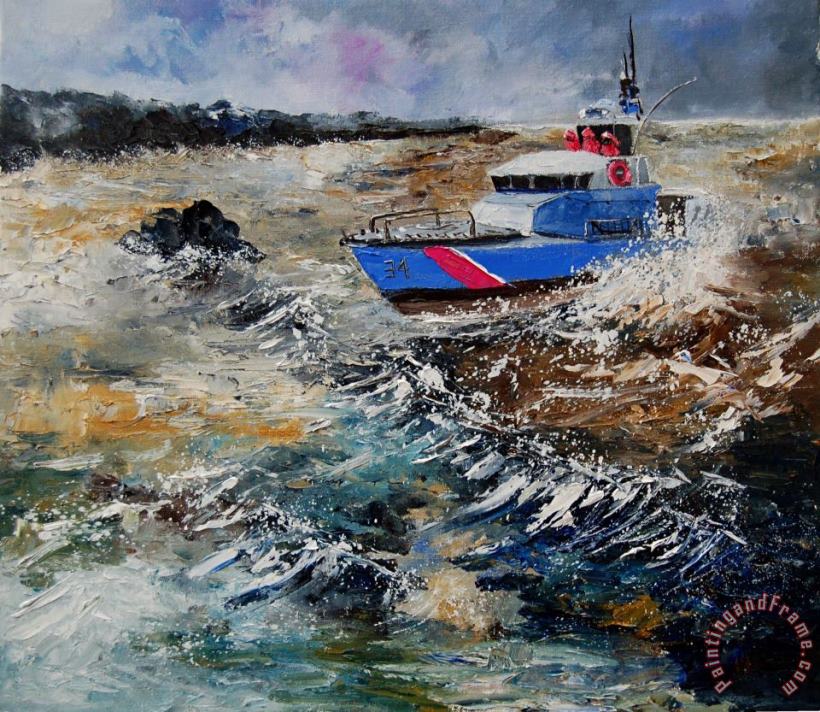 Pol Ledent Coastguards Art Painting