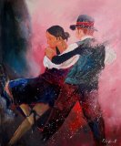 Pol Ledent - Dancing tango painting