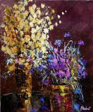 Pol Ledent - Dried flowers painting