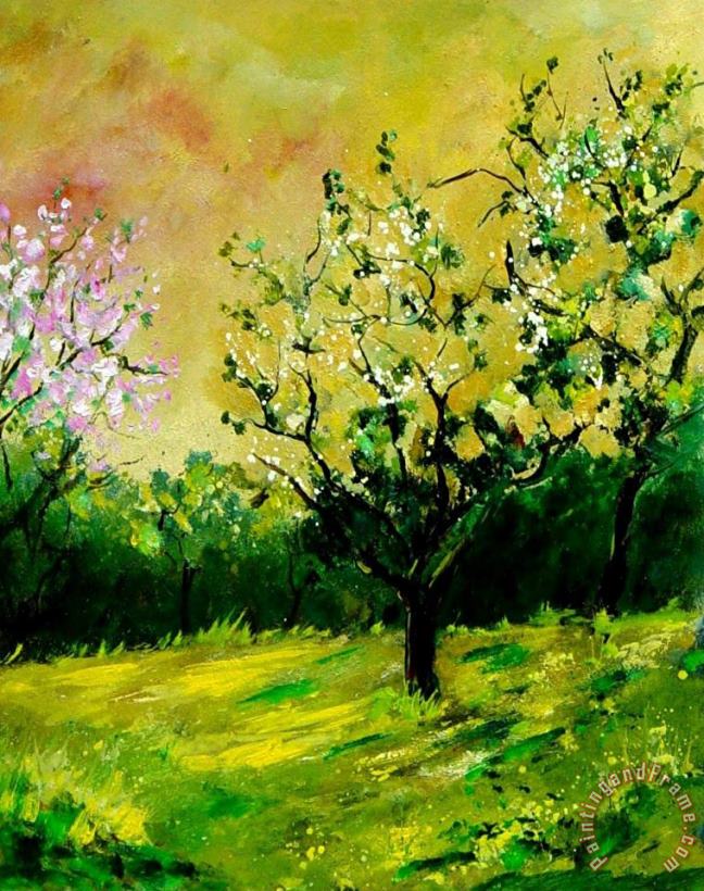 Orchard painting - Pol Ledent Orchard Art Print