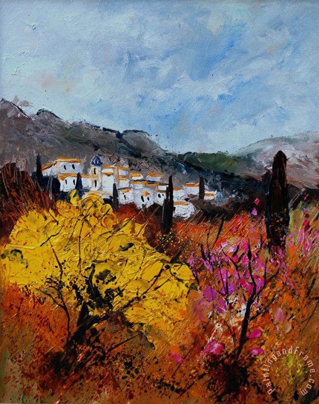 Provence painting - Pol Ledent Provence Art Print