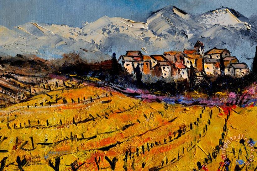 Provence painting - Pol Ledent Provence Art Print