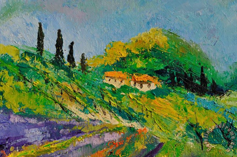 Provence 4831 painting - Pol Ledent Provence 4831 Art Print