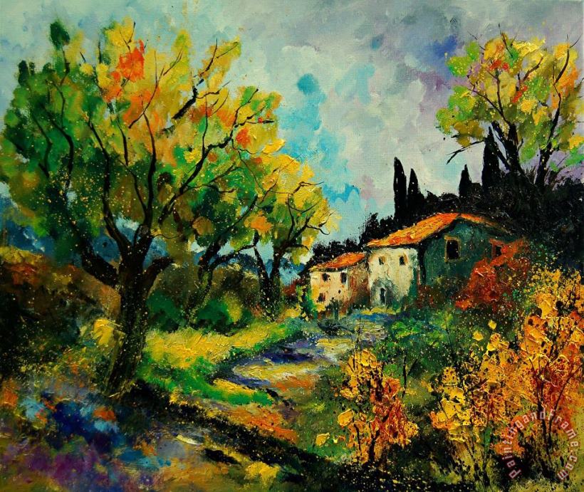Provence 670110 painting - Pol Ledent Provence 670110 Art Print