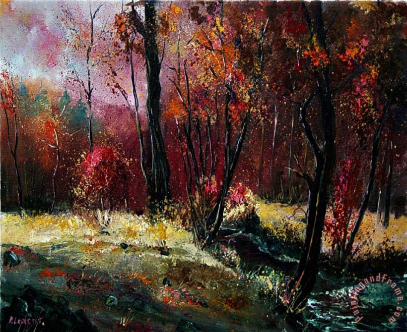 River Ywoigne painting - Pol Ledent River Ywoigne Art Print