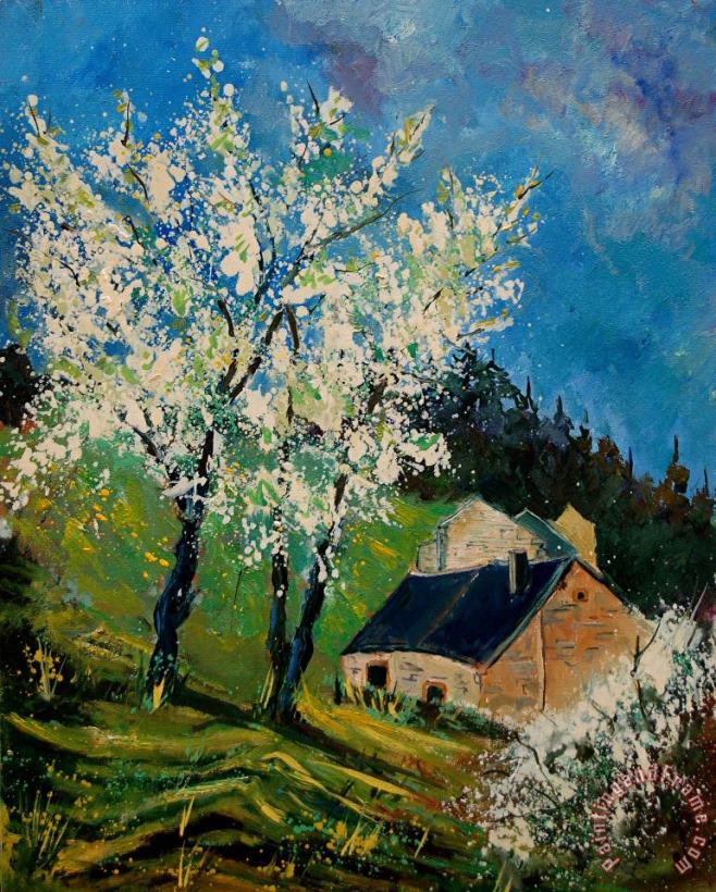 Spring in Hierges painting - Pol Ledent Spring in Hierges Art Print