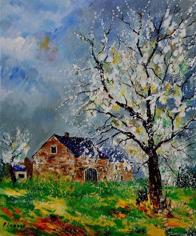 Spring Landscape painting - Pol Ledent Spring Landscape Art Print