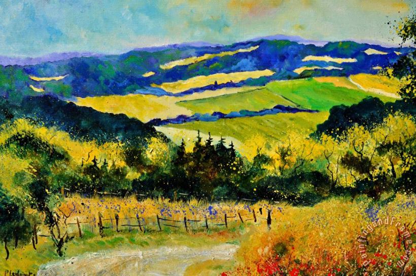 Summer Landscape painting - Pol Ledent Summer Landscape Art Print