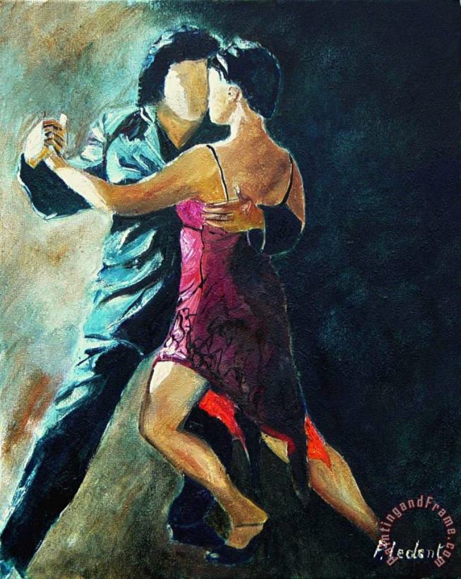 Tango painting - Pol Ledent Tango Art Print