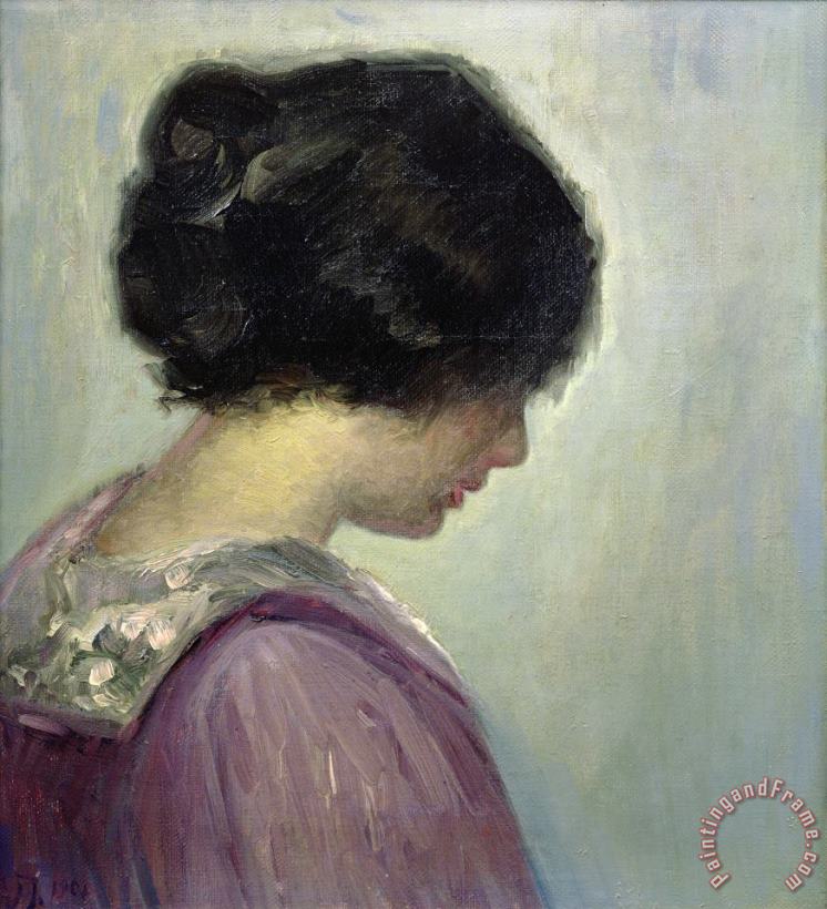 Viggo Johansen painting - Portrait of a Lady Viggo Johansen Art Print