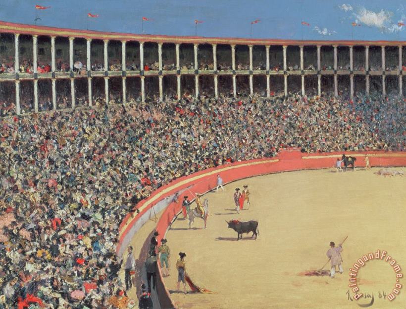 Ramon Casas i Carbo The Bullfight Art Painting
