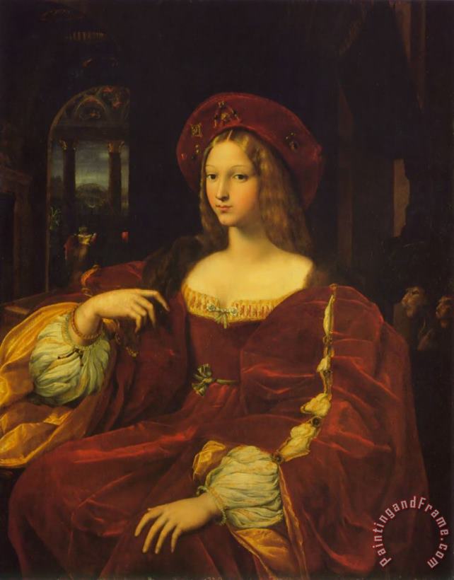 Raphael Joanna of Aragon Art Print