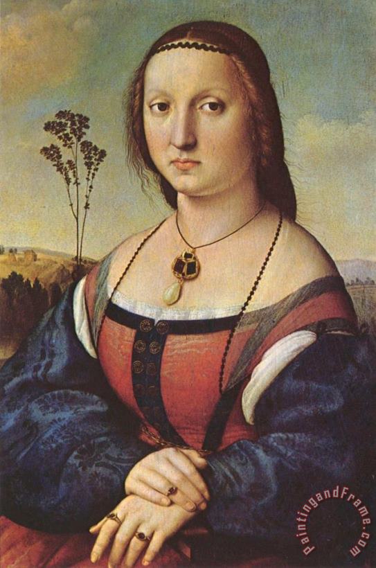 Raphael Portrait of Maddalena Doni Art Painting