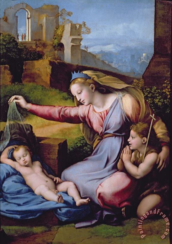 Raphael The Madonna of the Veil Art Print