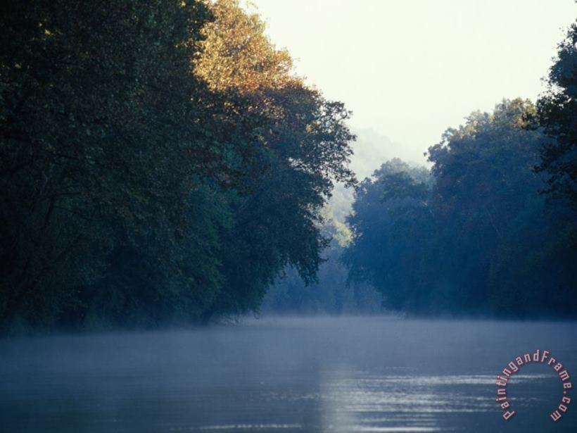Raymond Gehman Morning Fog on The Green River Art Painting