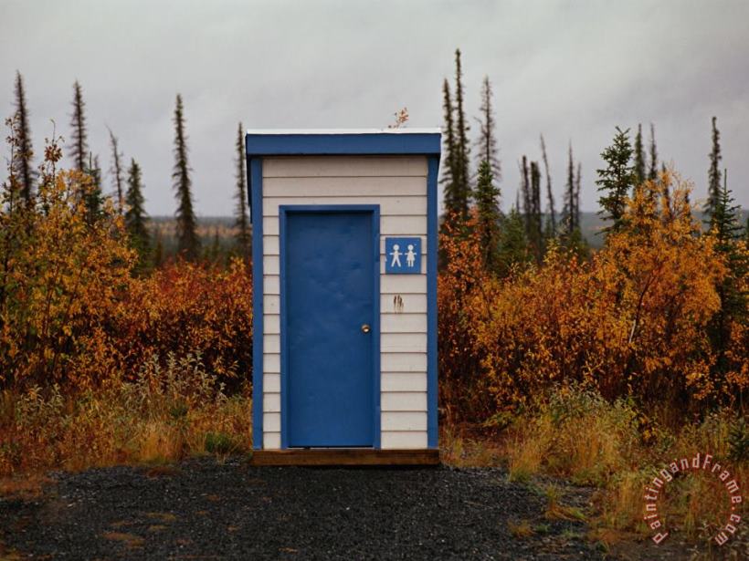 Raymond Gehman Outhouse in The Bush Art Painting