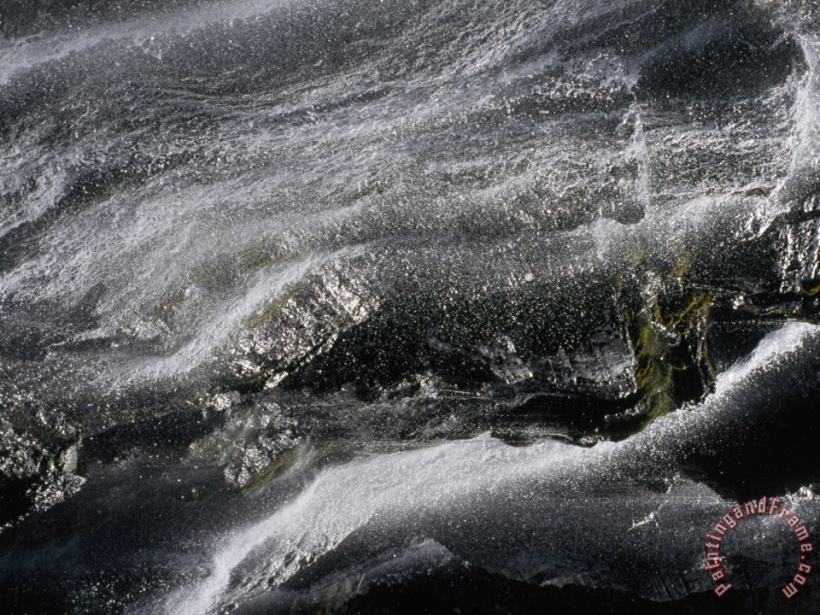 Raymond Gehman Seven Veil Falls Splashes on a Rock Face Yoho National Park Canada Art Print