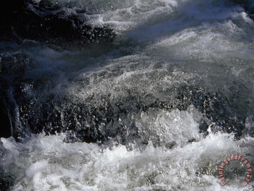 Raymond Gehman Water Burbling And Frothing Through The Nantahala River Gorge Art Painting