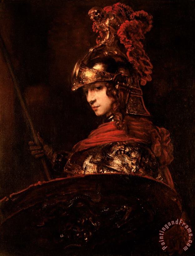 Rembrandt Pallas Athena Art Print