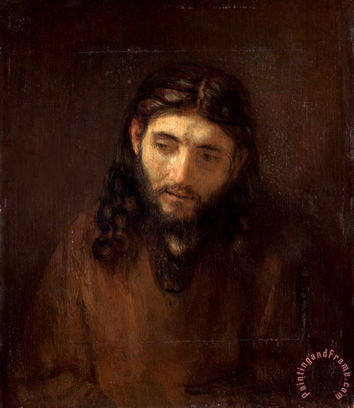 Head of Christ painting - Rembrandt Harmensz van Rijn Head of Christ Art Print