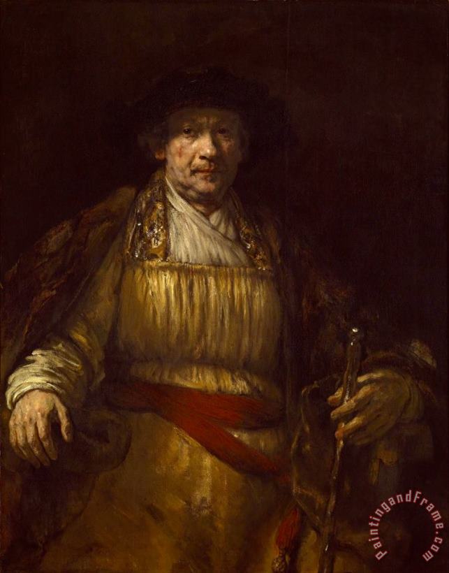 Zelfportret painting - Rembrandt Harmensz van Rijn Zelfportret Art Print