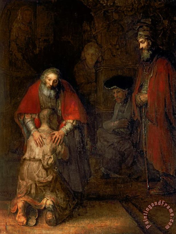 Rembrandt Harmenszoon van Rijn Return of the Prodigal Son Art Painting