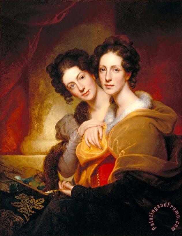 Rembrandt Peale The Sisters (eleanor And Rosalba Peale) Art Painting