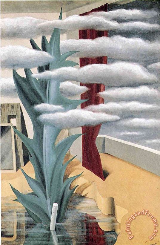 After The Water The Clouds 1926 painting - rene magritte After The Water The Clouds 1926 Art Print