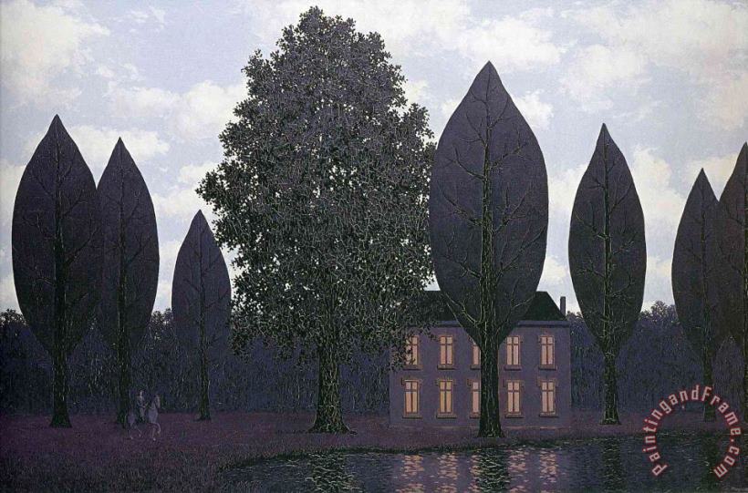 The Mysterious Barricades 1961 painting - rene magritte The Mysterious Barricades 1961 Art Print