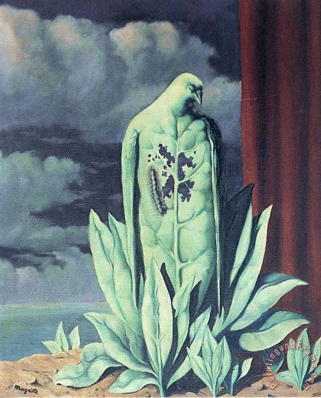 rene magritte The Taste of Sorrow 1948 Art Print
