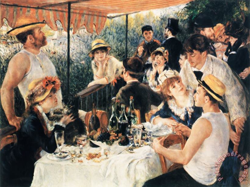 Renoir Luncheon Of The Boating Party Art Painting