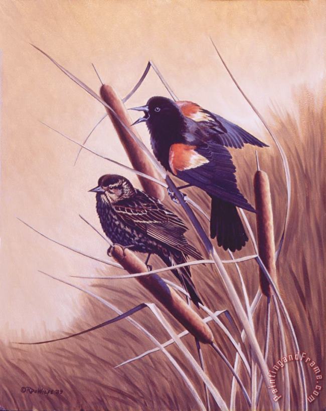 Song of the Marsh painting - Richard De Wolfe Song of the Marsh Art Print
