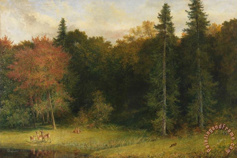 Richard Redgrave Startled Foresters Art Painting