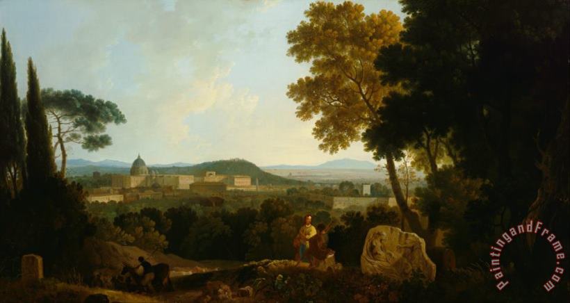 St Peters And The Vatican From The Janiculum, Rome painting - Richard Wilson St Peters And The Vatican From The Janiculum, Rome Art Print